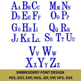  Serif Monogram Embroidery font