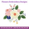 Chamomile Flowers embroidery designs