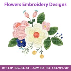 flowers embroidery design