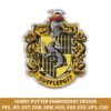 Hufflepuff Harry Potter Machine Embroidery Design