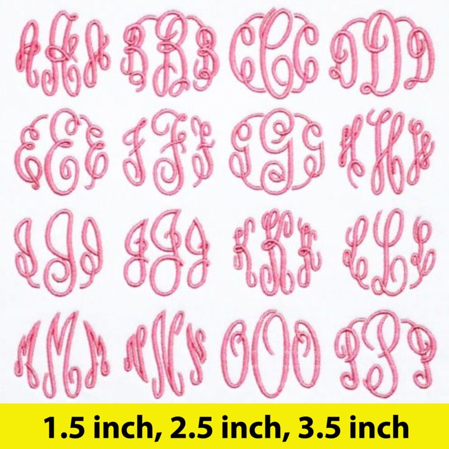Master Circle Monogram Machine Embroidery Design