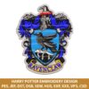 Ravenclaw Harry Potter Machine Embroidery Design