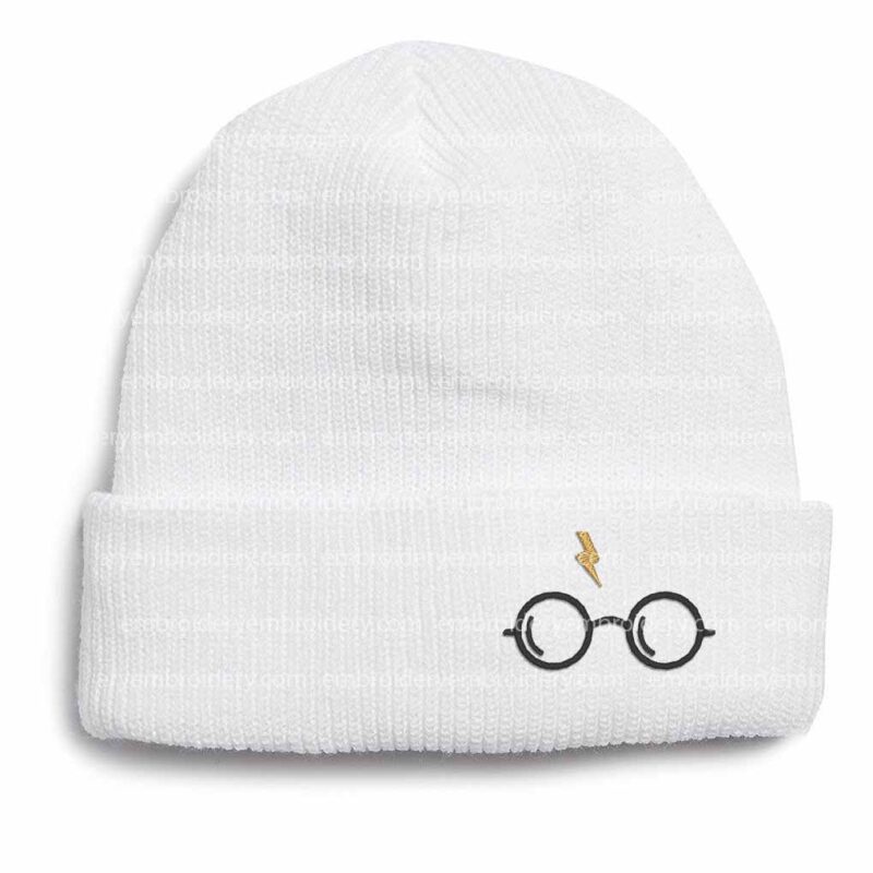 Harry Potter glasses Machine Embroidery Design Hat instant download
