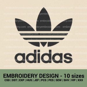 adidas logo machine embroidery designs instant download