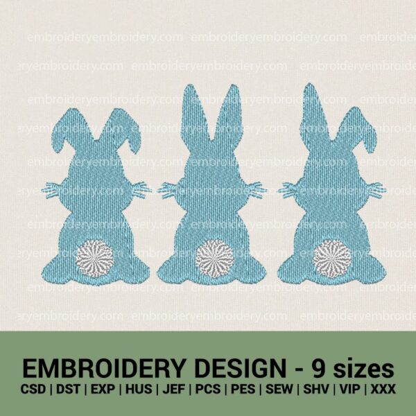 easter baby bunnies machine embroidery design files instant download