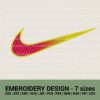 Nike gradient logo machine embroidery design files