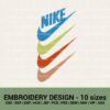 4 SWOOSH NIKE LOGO MACHINE EMBROIDERY DESIGNS INSTANT DOWNLOAD