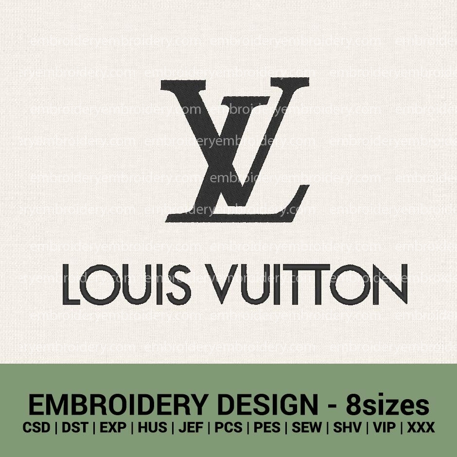 Louis Vuitton Flower Pattern Embroidery File Design Pattern Dst
