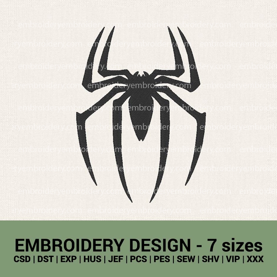 Spiderman sign- spider machine embroidery designs instant downloads