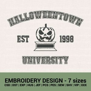 Halloweentown university machine embroidery designs instant downloads halloween embroidery files