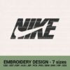 Nike swoosh logo machine embroidery designs instant downloads