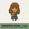 HARRY POTTER GERMIONE MACHINE EMBROIDERY DESIGNS INSTANT DOWNLOADS