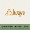 Harry Potter always machine embroidery designs embroidery downloads