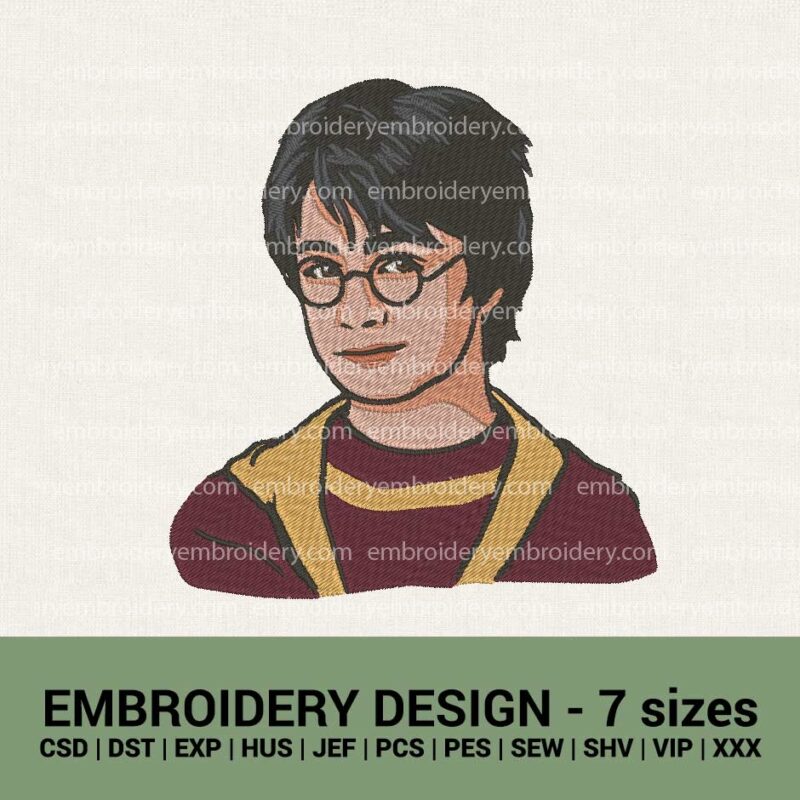 HARRY POTTER PORTRAIT MACHINE EMBROIDERY DESIGNS EMBROIDERY PATTERNS