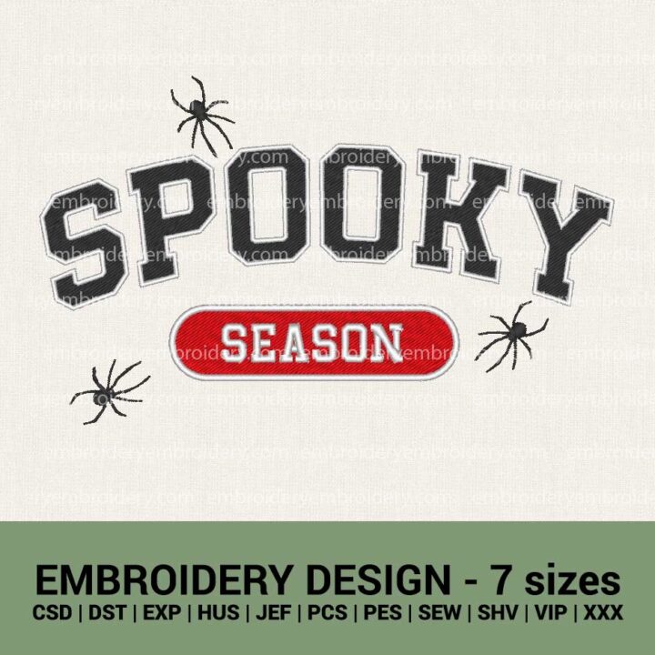Halloween SPOOKY season machine embroidery designs