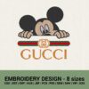 Gucci Mickey Mouse Logo machine embroidery designs
