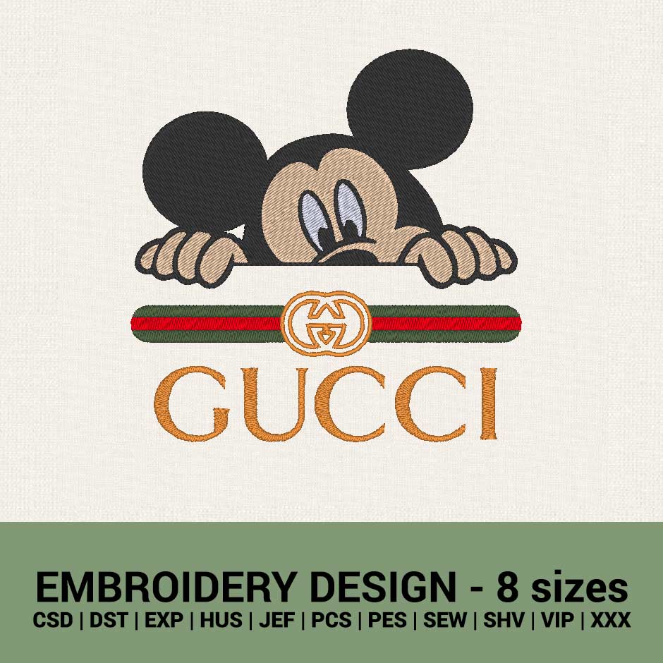 Gucci Mickey Mouse collection designs logo Shower Curtain by