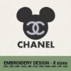 CHANEL MICKEY MOUSE LOGO MACHINE EMBROIDERY DESIGNS