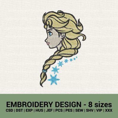 Elsa Frozen machine embroidery designs instant downloads