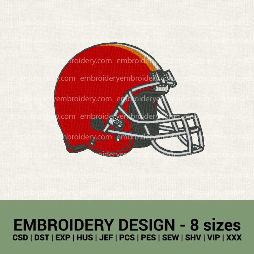 Football helmet sport machine embroidery design instant downloads