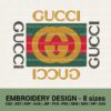 Gucci modern logo machine embroidery designs - gucci square logo machine embroidery files