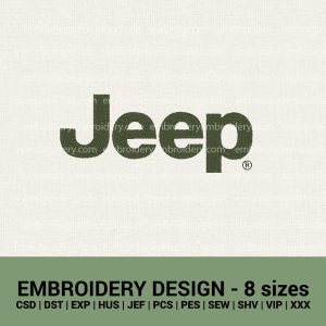 jeep logo machine embroidery designs instant downloads