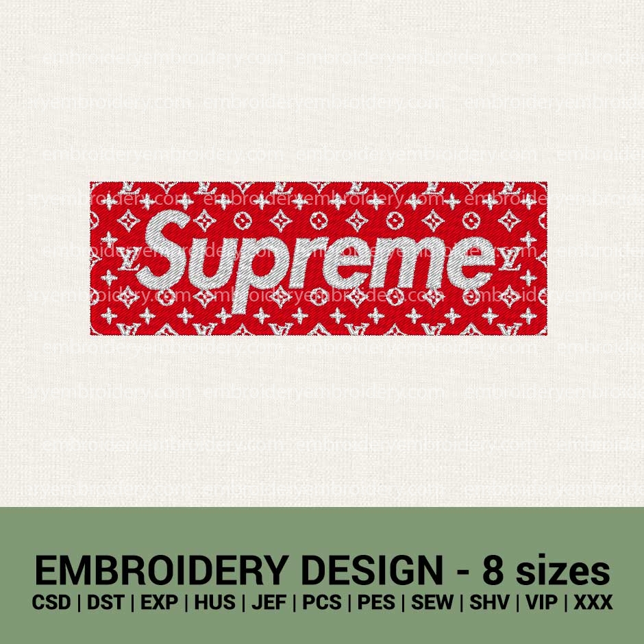 pattern supreme louis vuitton logo