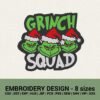 GRINCH SQUAD CHRISTMAS MACHINE EMBROIDERY DESIGNS INSTANT DOWNLOADS