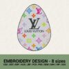LOUIS VUITTON LOGO EASTER EGG MACHINE EMBROIDERY DESIGN FILES INSTANT DOWNLOAD