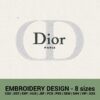 Christian Dior Paris logo machine embroidery design files