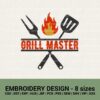 GRILL MASTER MACHINE EMBROIDERY DESIGN FILES INSTANT DOWNLOAD