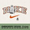 NIKE GHOST HALLOWEEN LOGO MACHINE EMBROIDERY DESIGNS INSTANT DOWNLOADS