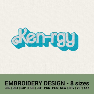 KEN-RGY BARBIE MACHINE EMBROIDERY DESIGN