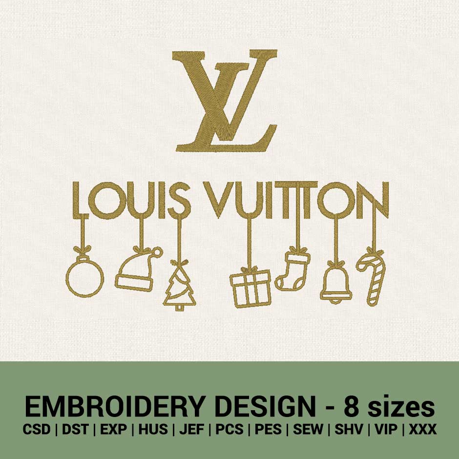 Buy Louis Vuitton Dripping Flower Logo Embroidery Dst Pes File