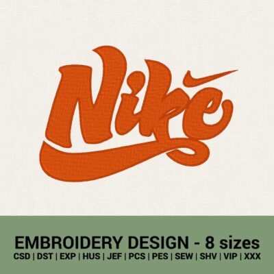 Nike Modern logo 2023 machine embroidery design