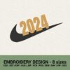NIKE 2024 SWOOSH MACHINE EMBROIDERY DESIGN INSTANT DOWNLOAD