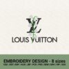 LOUIS VUITTON MAY LILLY LOGO MACHINE EMBROIDERY DESIGN
