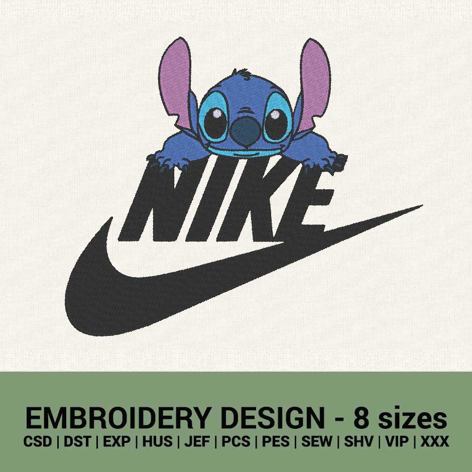 Nike Stitch logo new machine embroidery design download