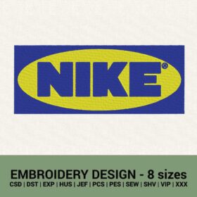 nike logo ikea style machine embroidery design instant download