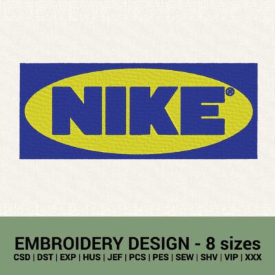 nike logo ikea style machine embroidery design instant download