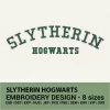 Slytherin Hogwarts embroidery design instant download