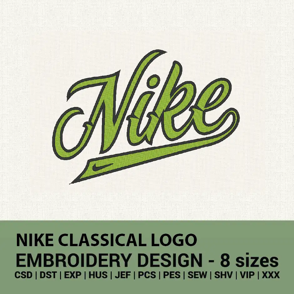 Nike classical logo embroidery design buy now