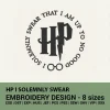 HP I solemnly swear that I am up to no good embroidery design