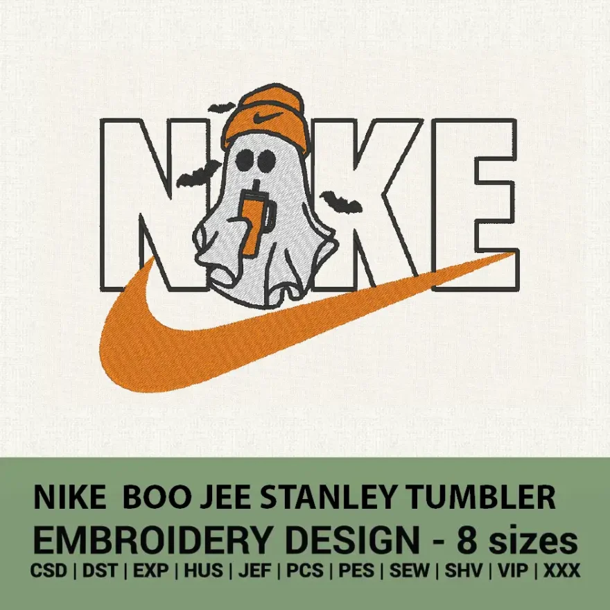 nike boo jee stanley tumbler embroidery design download