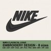 Nike classical nike logo machine embroidery design instant download