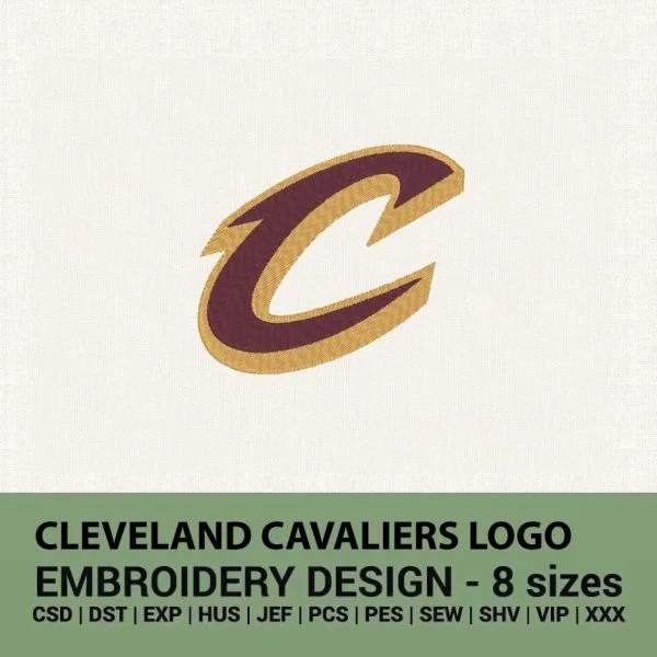 Cleveland Cavaliers logo machine embroidery design