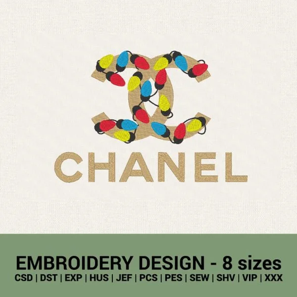 Luxury Brand Christmas Embroidery Design