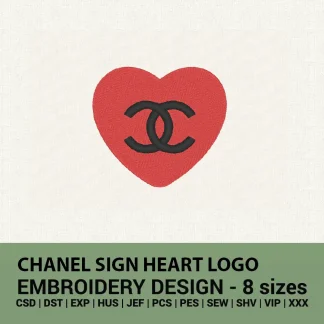 Heart Machine Embroidery Design