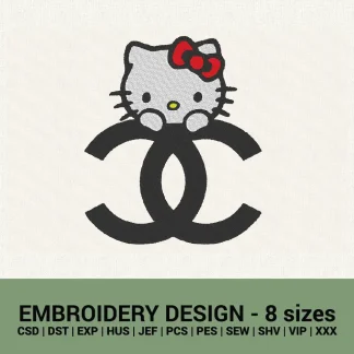 Hello Kitty Embroidery Design